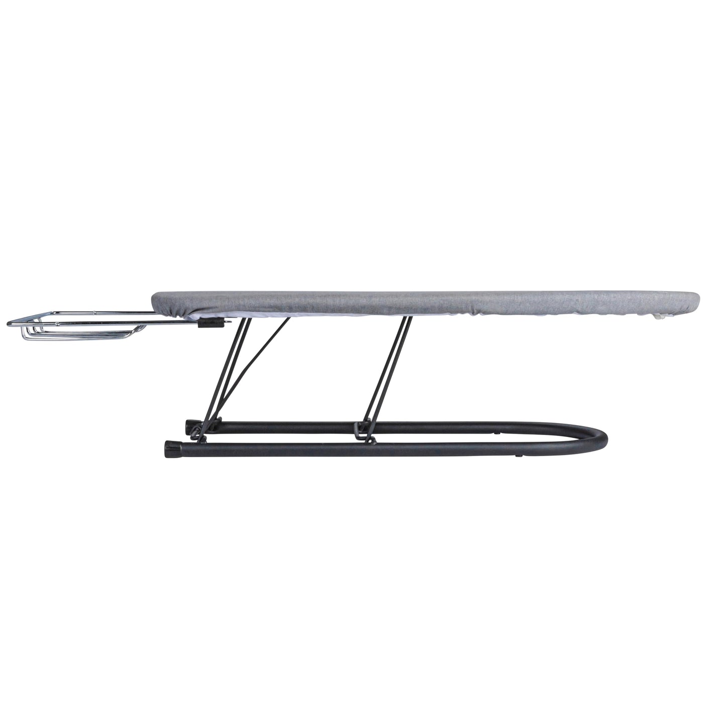 Household Essentials Tabletop Ironing Board, Durable Board with Iron Rest, Includes Door Hang, Perfect for Dorms and Small Spaces, Black with Grey Cover