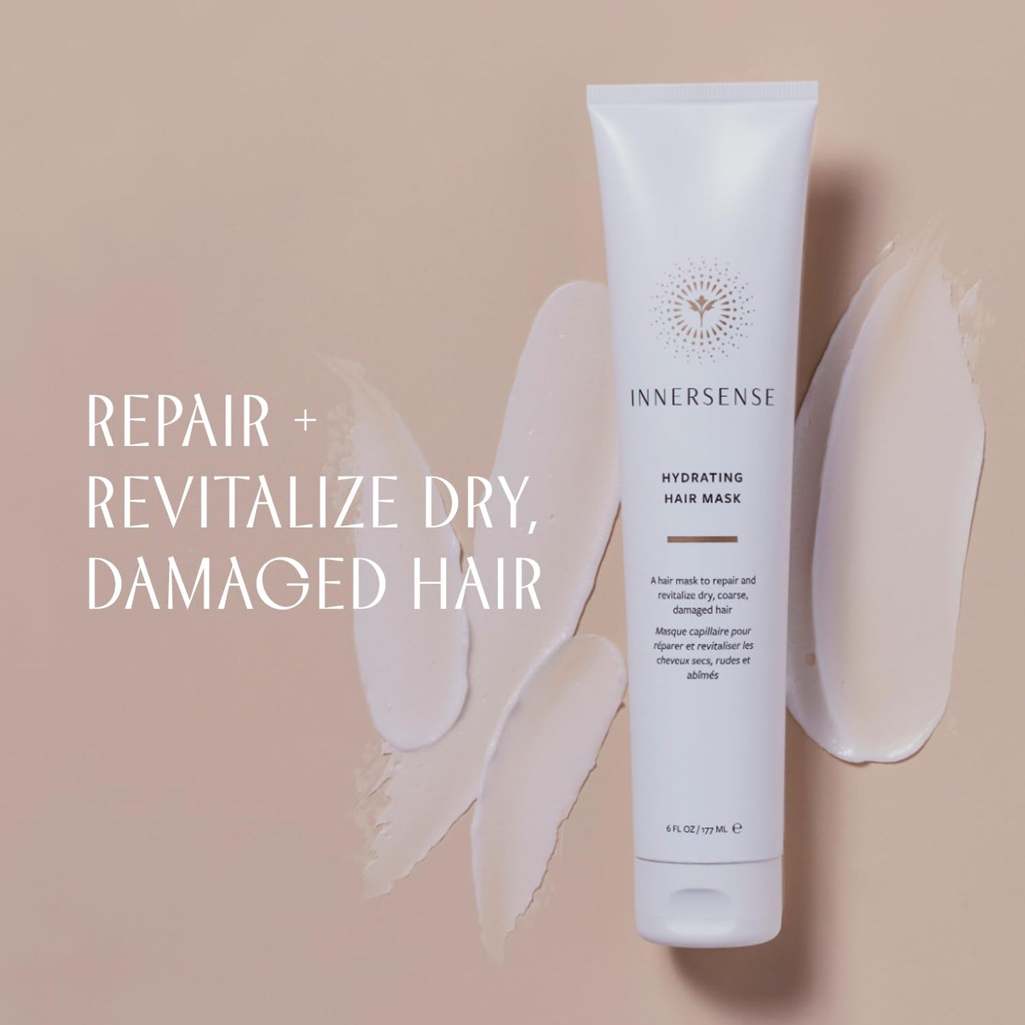 INNERSENSE Organic Beauty - Natural Hydrating Hair Mask | Non-Toxic, Cruelty-Free, Clean Haircare (6oz)