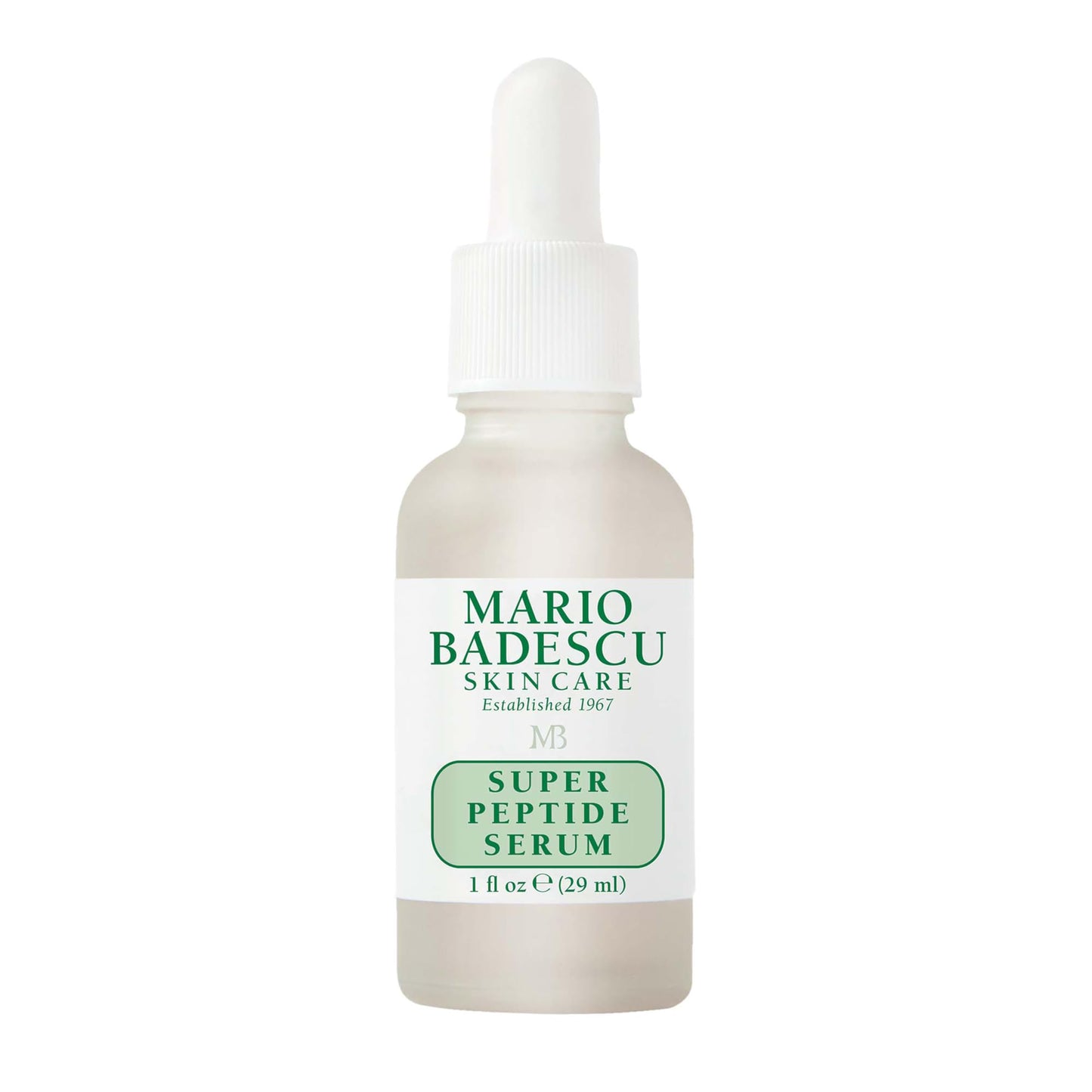Mario Badescu Super Peptide Serum for All Skin Types, Reduces the Look of Dry Lines & Wrinkles, Formulated with Sodium Hyaluronate & Peptides, 1 FL OZ