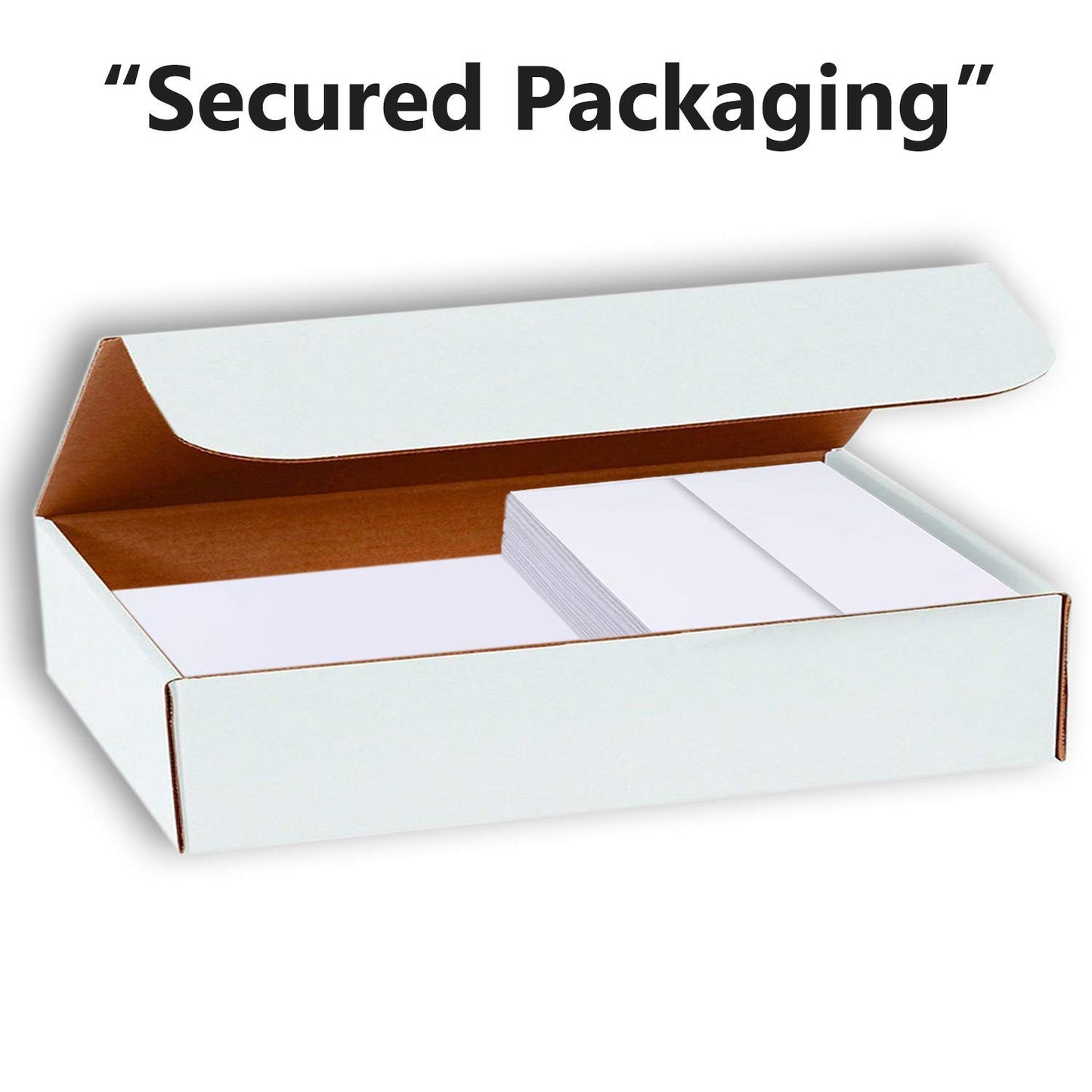 Hamilco White Cardstock Paper, Folded Cards with Envelopes – 5.5" x 8.5", 80 lb Cover, Blank Greeting & Invitation Cards, 100 Pack