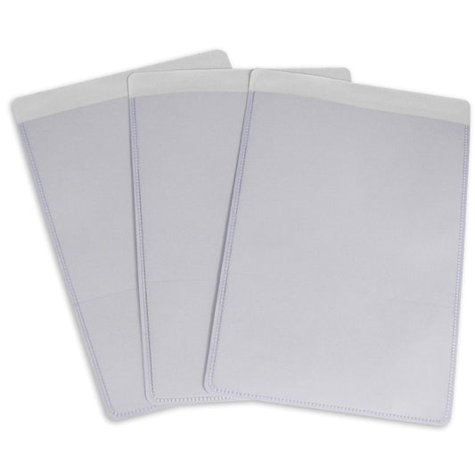 C-Line Self-Adhesive Shop Ticket Holders, 5 x 8 Inches, Clear, 50 per Box (70058)