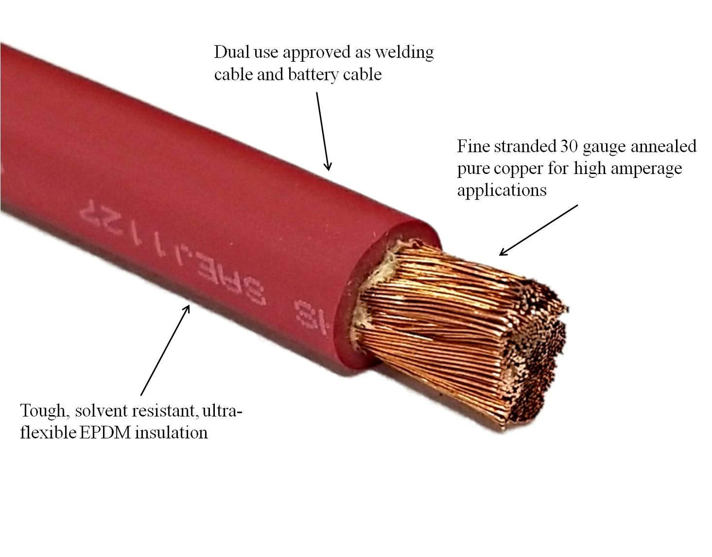 4/0 Gauge 4/0 AWG 10 Feet Black + 10 Feet Red Welding Battery Pure Copper Flexible Cable Wire - Car, Inverter, RV, Solar