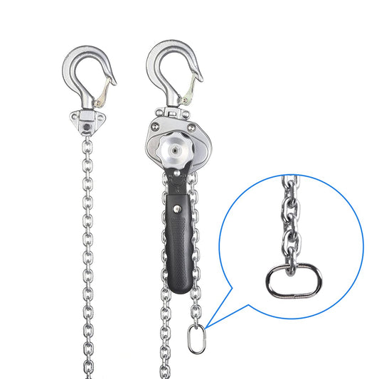 Amarite Mini Lever Chain Hoist 1/2 ton，Small Come Along 1100 lbs 5ft Lift ，Weighs just 5.8 pounds
