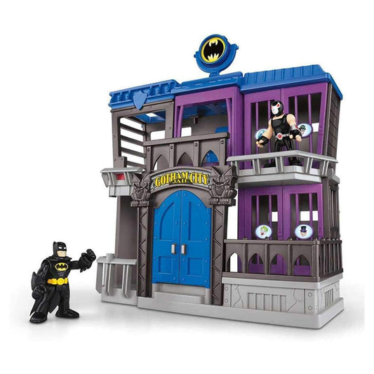 Fisher-Price Imaginext DC Super Friends, Gotham City Jail Playset with Batman and Bane Figures for preschool kids ages 3-8 years