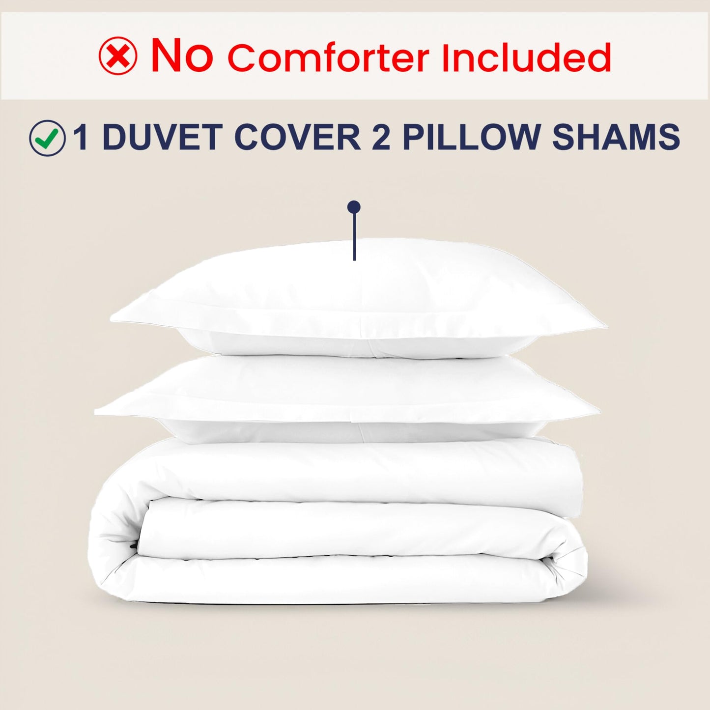 Kotton Culture 3 Pc Queen Size Duvet Cover Set 100% Egyptian Cotton - Luxury 1000 Thread Count Hotel Quality, Soft, Breathable, Comforter cover with Zipper Closure & Corner ties (White,Queen 90"x 90")