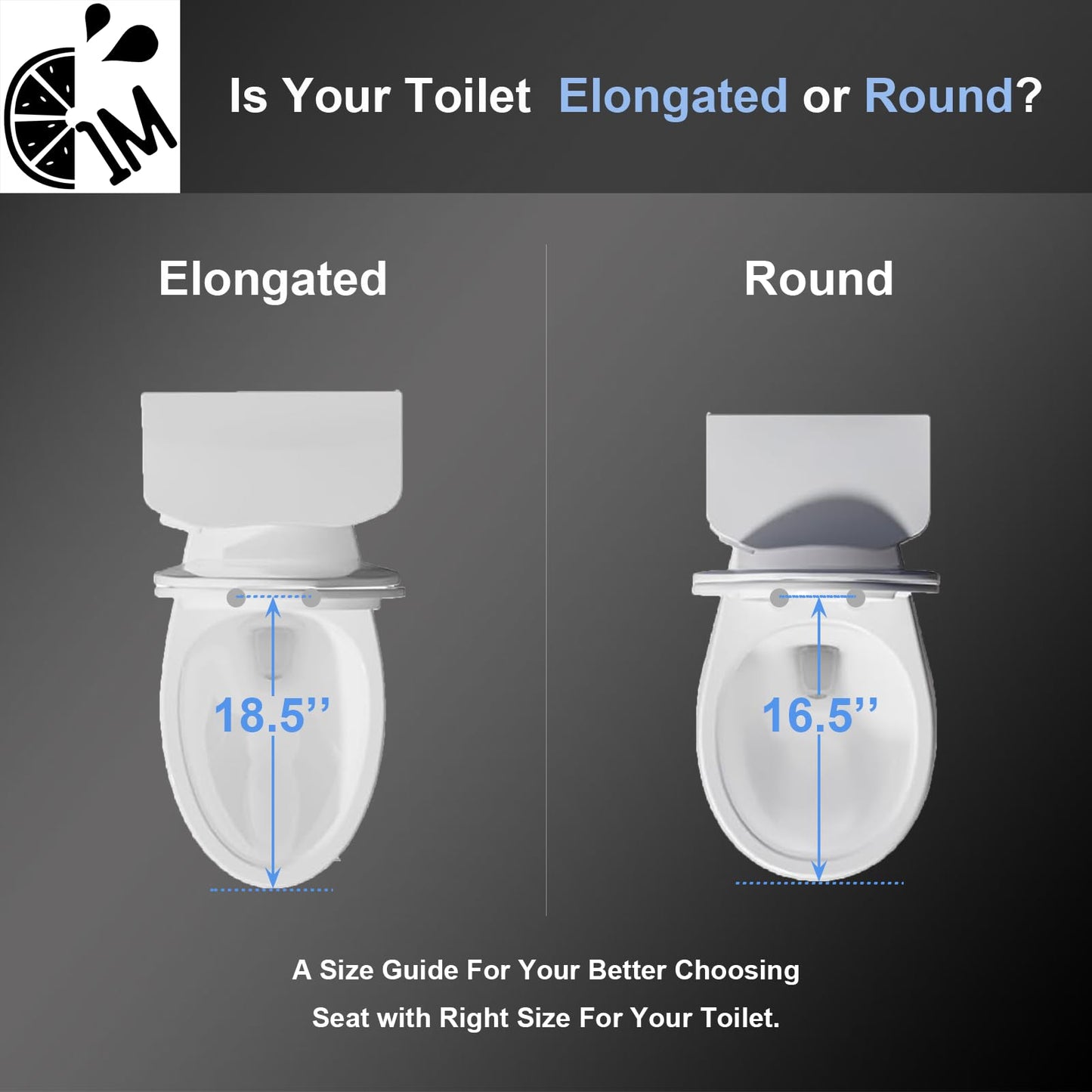 1M Family Toilet Seat, Patented Slow Close & Quick Releasing Technology, Anti-Wiggling, Easy to Install and Clean, Standard Elongated with Toddler Seat Built In (2 Pieces)