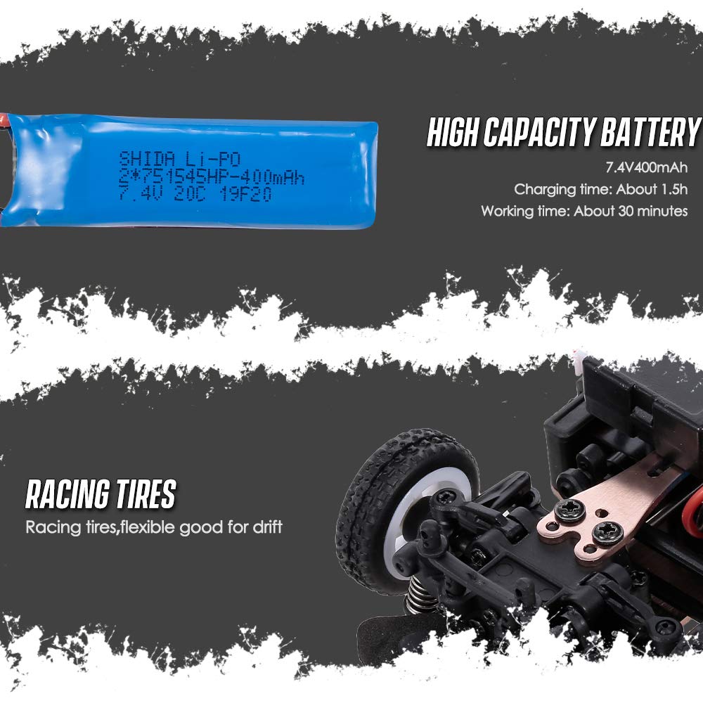 GoolRC WLtoys K989 RC Cars, 1:28 Scale 2.4GHz Remote Control Car, 4WD 30KM/H High Speed RC Racing Car, Drift Cars for Kids and Adults