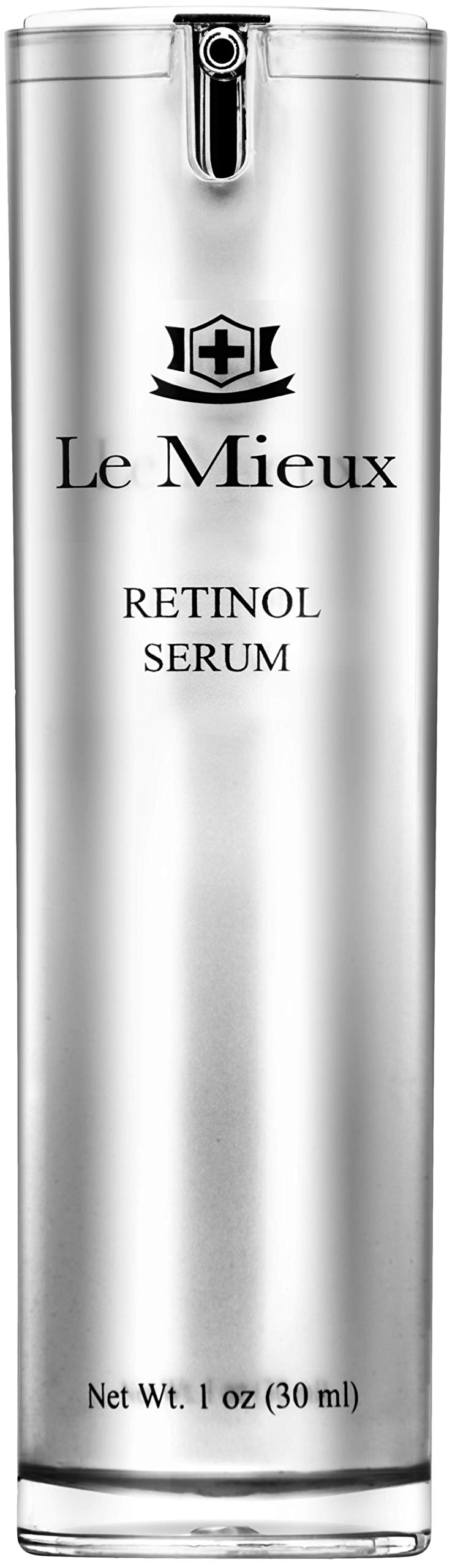Le Mieux Retinol Serum - Anti Aging 0.5% Retinol Face Serum with Skin Smoothing Peptides, Hyaluronic Acid & Apple Stem Cells to Help Visibly Address Fine Lines, No Parabens or Sulfates (1 oz / 30 ml)