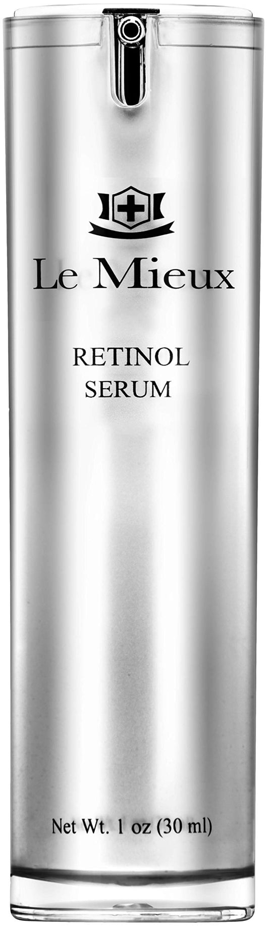 Le Mieux Retinol Serum - Anti Aging 0.5% Retinol Face Serum with Skin Smoothing Peptides, Hyaluronic Acid & Apple Stem Cells to Help Visibly Address Fine Lines, No Parabens or Sulfates (1 oz / 30 ml)