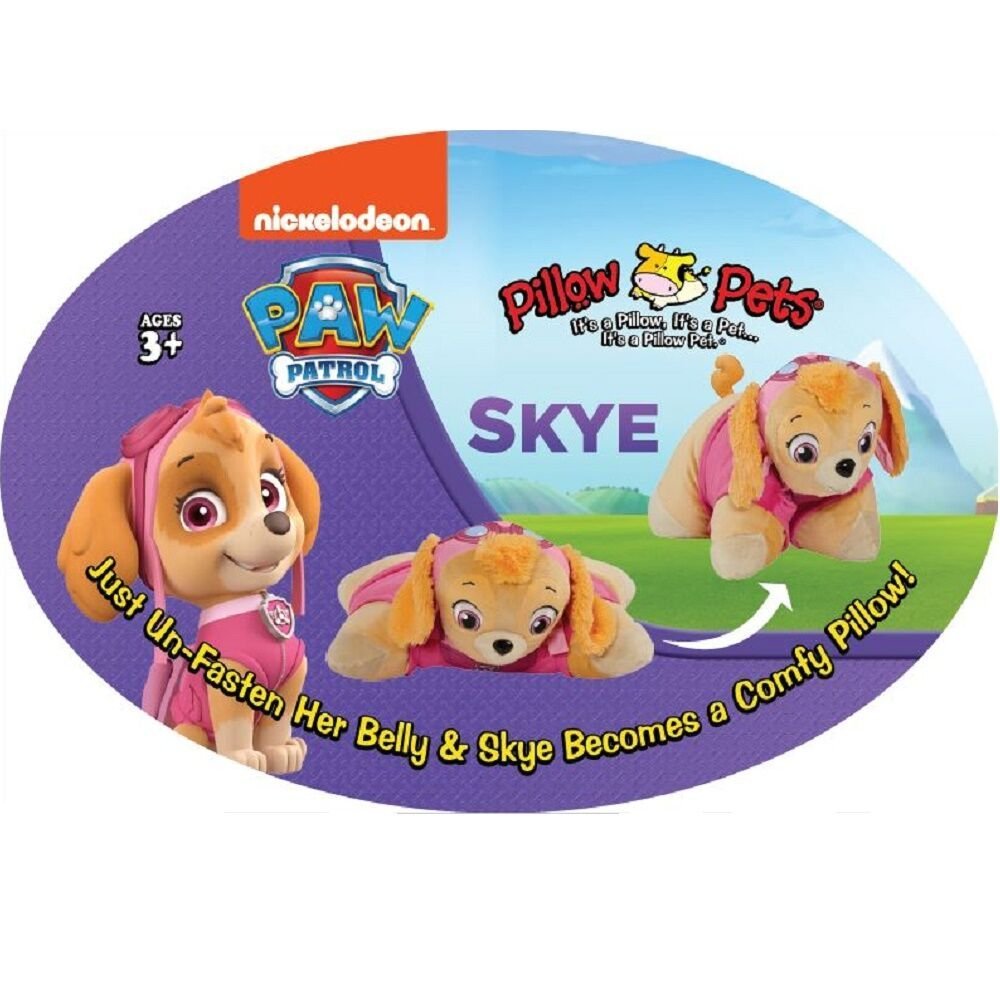 Pillow Pets Helicopter Pilot Paw Patrol Skye, 16" (NIC-NS-Skye)