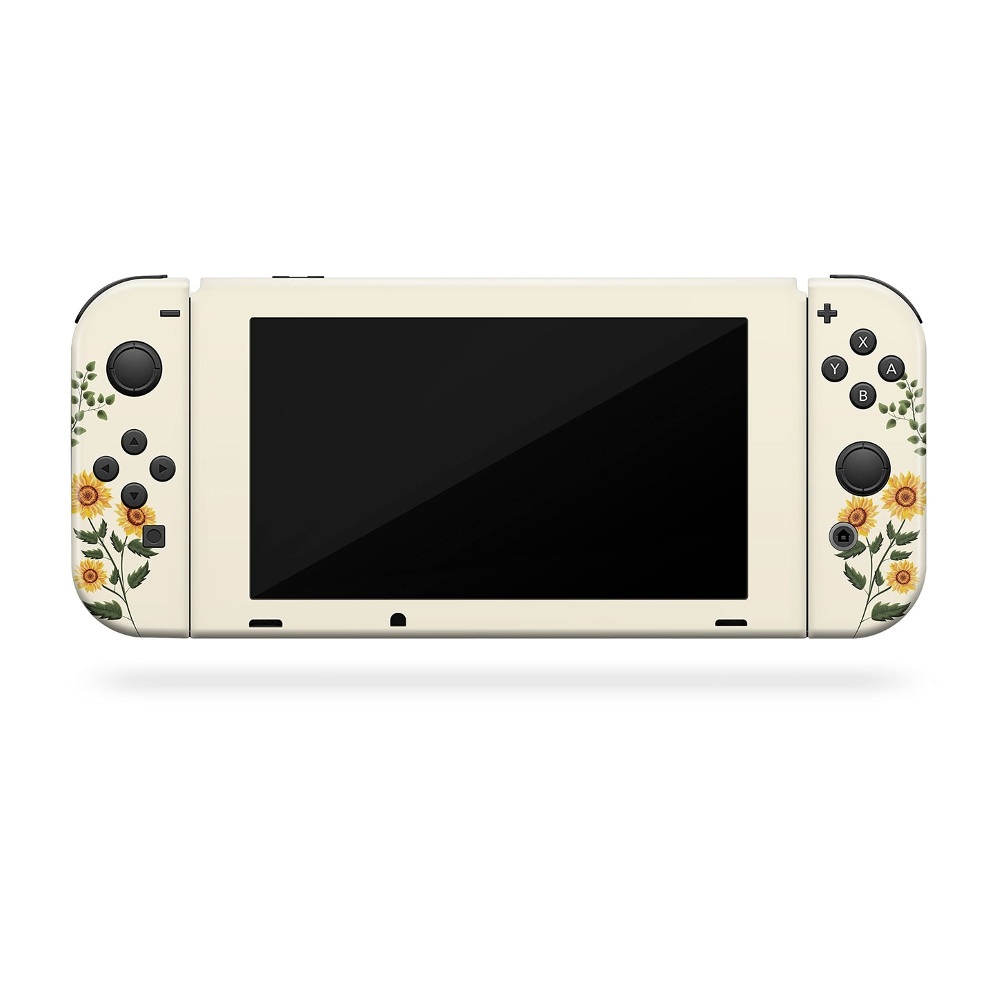 Tacky Design Sunflowers Skin Compatible with Nintendo Switch Skin Wrap Cover, Flower Skin for Nintendo Switch Stickers, Premium Vinyl 3M Full Wrap Decal, Compatible with Joy-Con, Console, Dock