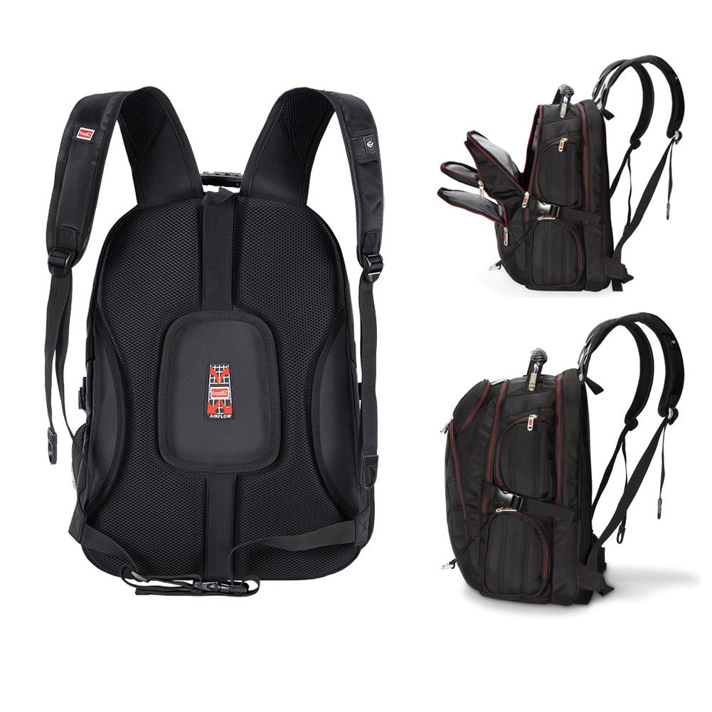 FREEBIZ 18.4 Inches Laptop Backpack Fits up to 18 Inch Gaming Laptops for Dell, Asus, Msi,Hp (Black)