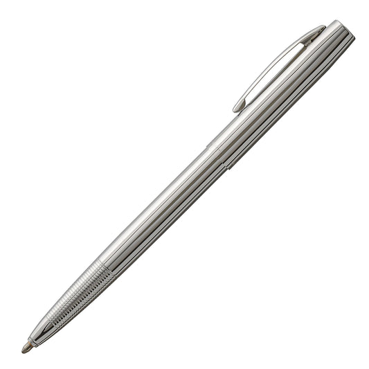 Fisher Space Pen Chrome Cap-O-Matic Pen, Pressurized Ballpoint Pen, Writes Upside Down and in Extreme Temperatures, Smooth Black Ink, Medium Point, Pocket Clip, Gift Box, Made in the USA