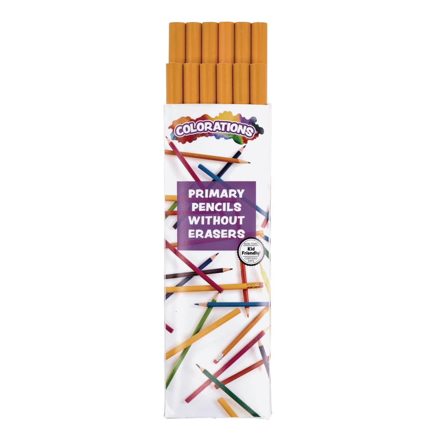 Primary Pencils W/O Erasers, 24 Sets (Item # CPPNE24S)