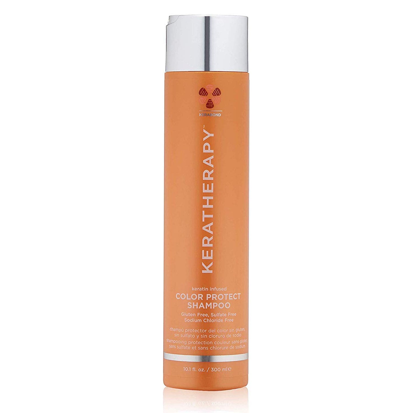 KERATHERAPY Keratin Infused Color Protect Shampoo, 10.1 fl. oz., 300 ml - Gluten Free Color Protecting Shampoo for Color Treated Hair with Kerabond Technology, Red Raspberry Oil, Omega 3 & 6