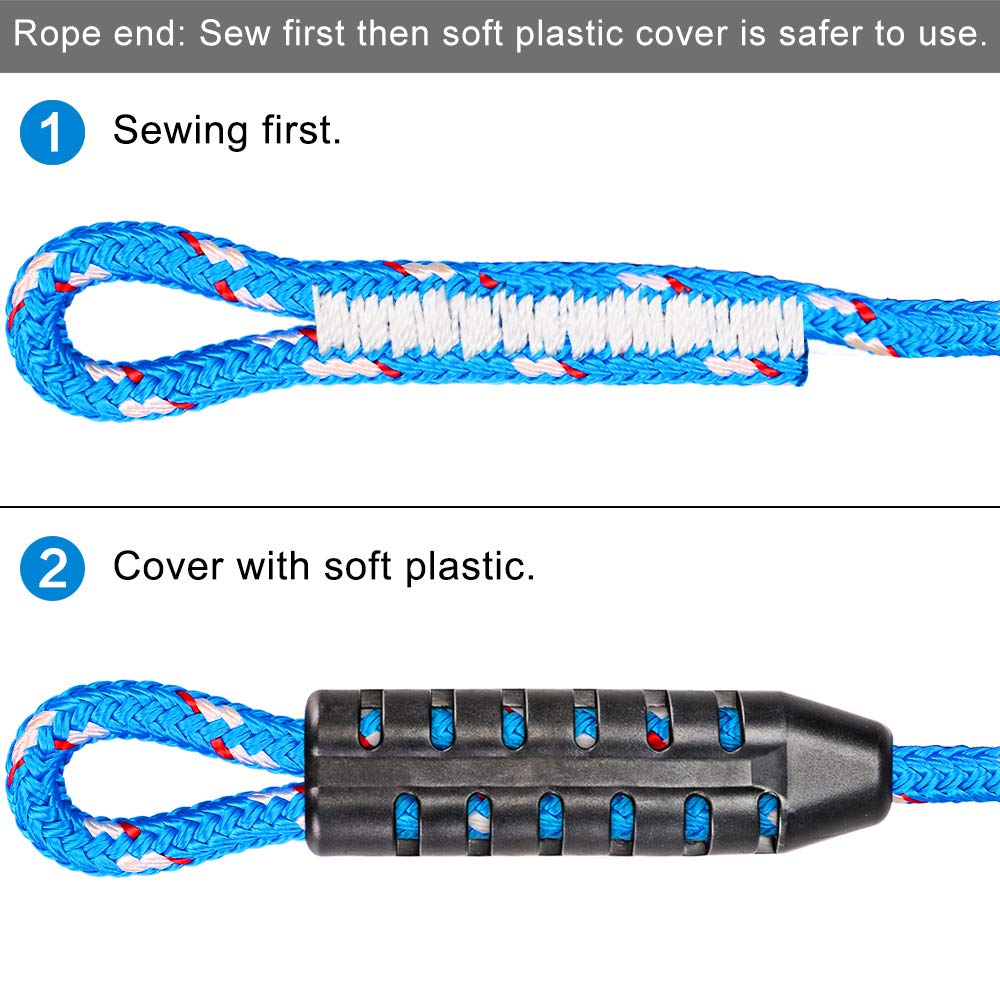 Dolibest 2pcs Gymnastic Rings with 1m Rope