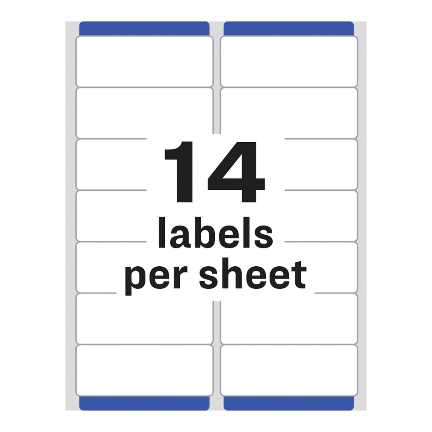 Avery Printable Address Labels with Sure Feed, 1-1/3" x 4", Matte Clear, 700 Blank Mailing Labels (05662)