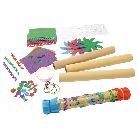 Colorations RAINKIT Rainstick Craft Kit, Kit for 12 (Pack of 12)