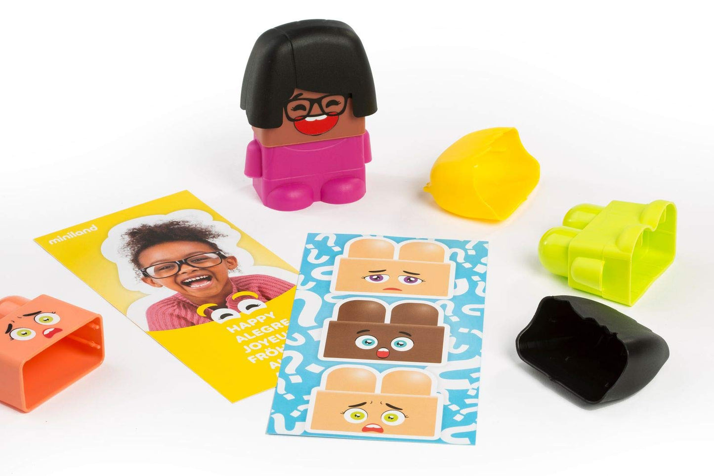 Miniland Emotiblocks Basic Emotions Toy