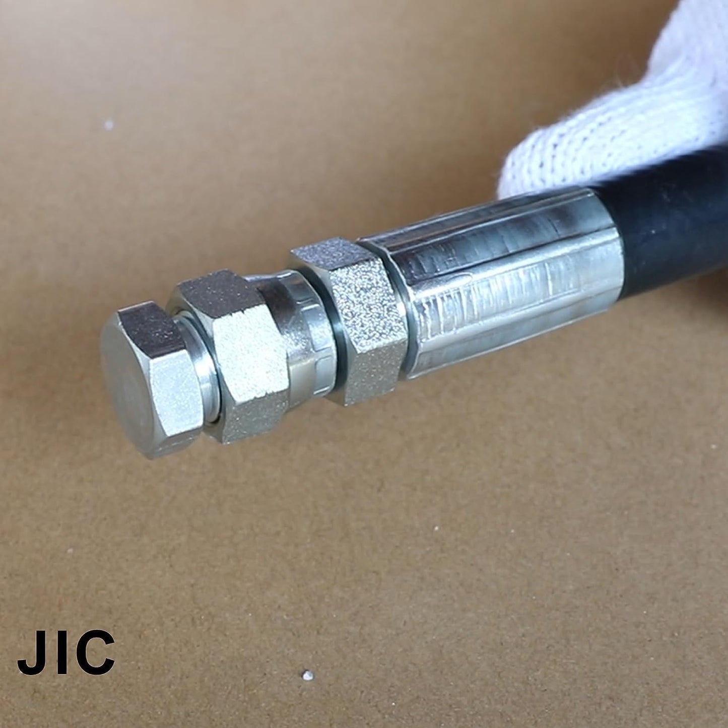 ANCIMOON 72PCS JIC Cap and Plug Set, 37 Degree Flare Threads Hydraulic Hose Fittings, Carbon Steel, Size 4 6 8 10 12 16