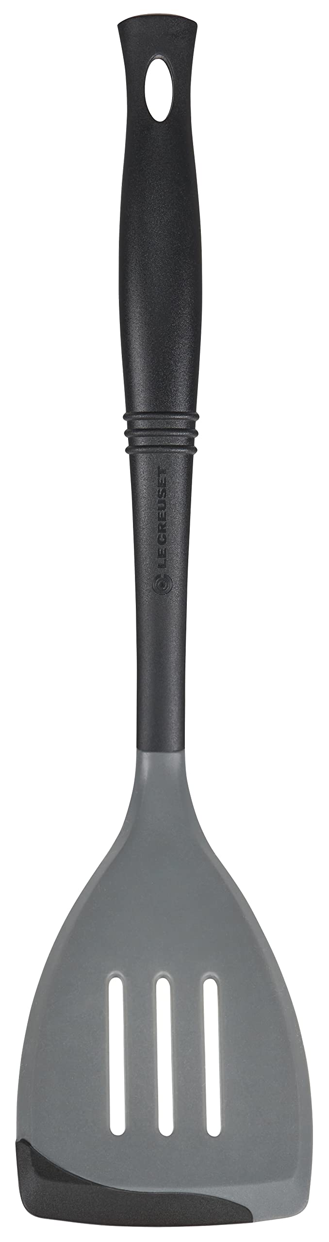 Le Creuset Revolution Bi-Material Slotted Spatula, 13.5" x 2.5", Oyster
