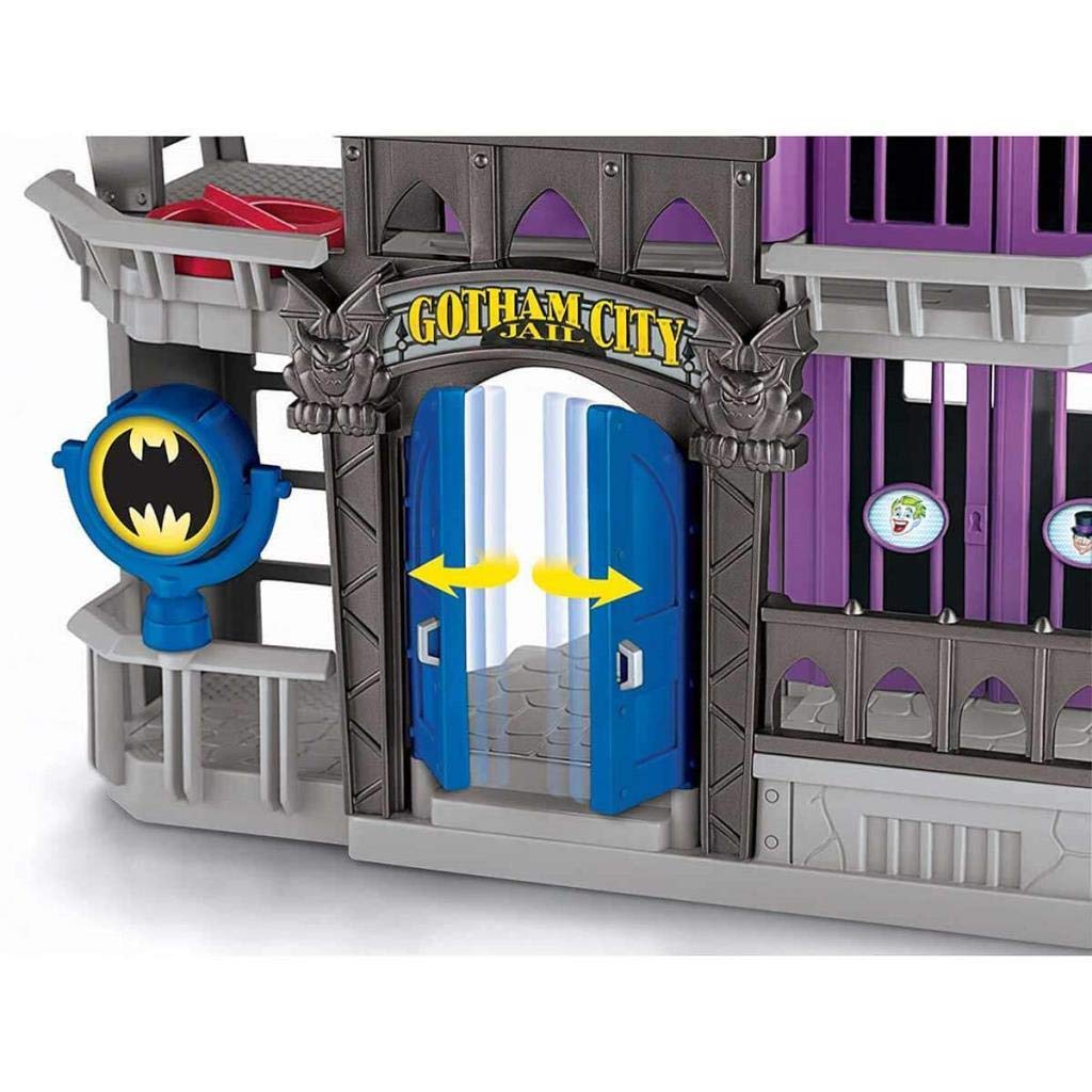 Fisher-Price Imaginext DC Super Friends, Gotham City Jail Playset with Batman and Bane Figures for preschool kids ages 3-8 years