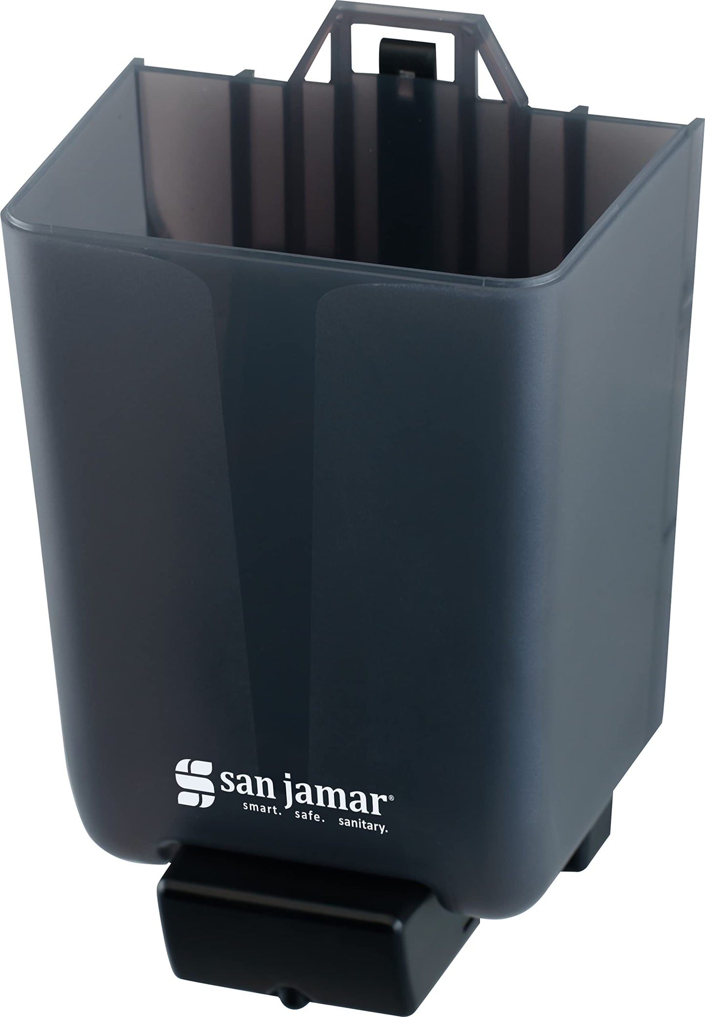 San Jamar Classic Plastic Manual Soap Dispenser, Hand Sanitizer Dispenser, Lotion Dispenser with Universal Compatibility for Home, Bathroom, Kitchen, Restooms, Restaurants, 46 Ounces, Black Pearl