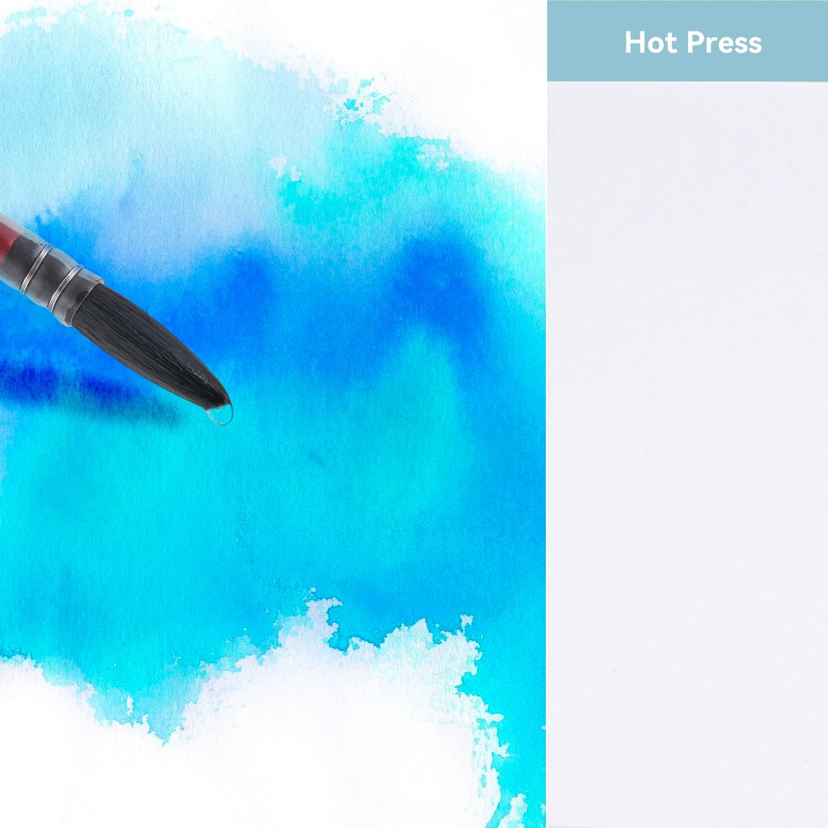 Lightwish Watercolor Sketchbook,100% Cotton Acid Free Watercolor Journal,300gsm/140lb Hot Press Watercolor Paper for Artists,Adults,Students,20 Sheets,9.25 * 6.3 Inches