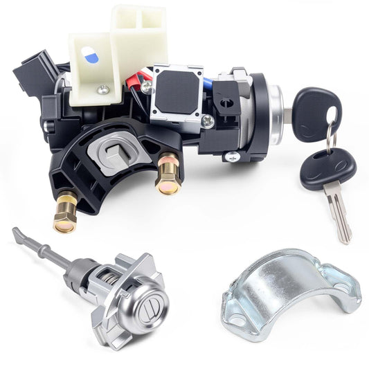 81905-F2230 Ignition Lock Switch Assembly with Door Lock Cylinder & Keys Fit for Hyundai Elantra 2017-2020 Ignition Lock Cylinder with Housing Replace# 81910-F2130, 81970-F2B00, 81900-F2H00