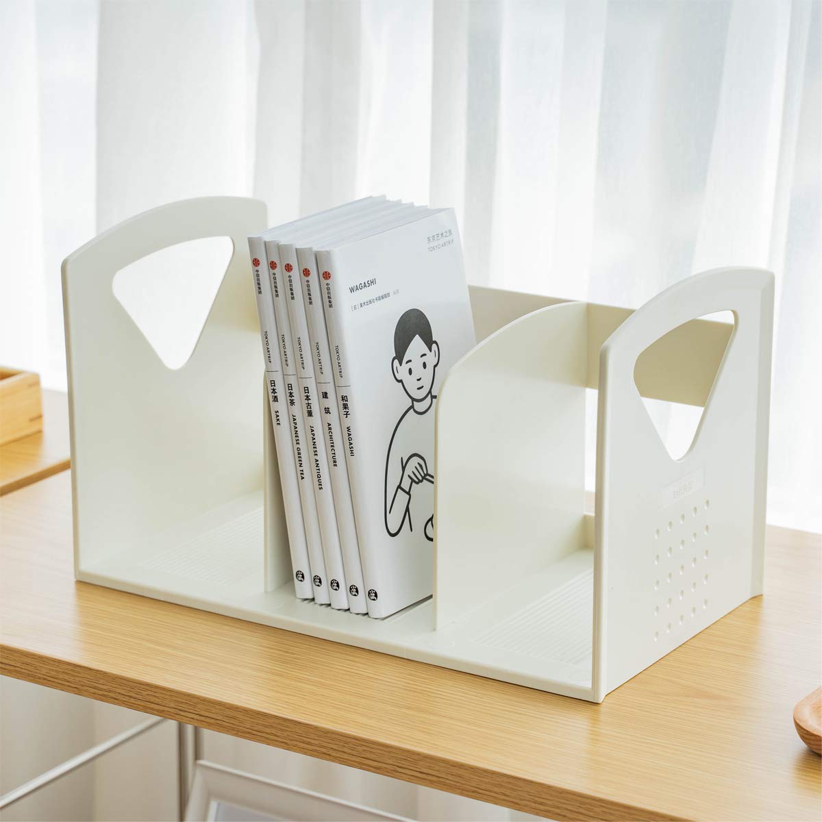 Lunmore 2 Pack Desk Book Shelves Small Desktop Bookshelf F Magazine Holder for Home School and Office