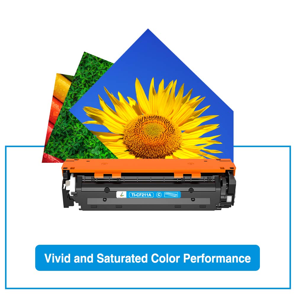 TRUE IMAGE Compatible Toner Cartridge Replacement for HP 131X 131A M276nw CF210X for HP Laserjet Pro 200 Color MFP M276nw M251nw M276n M251n Printer Ink (Black Cyan Yellow Magenta, 4-Pack)