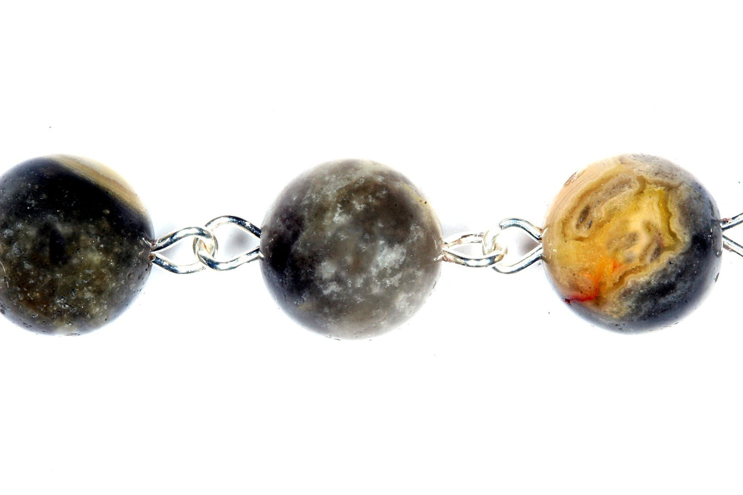 Agate Gemstone St. Peregrine Chaplet (Patron Saint of Cancer Patients and Illness) - Includes Holy Card, How to Pray The Chaplet, Gemstone Meaning (Agate Gemstone)