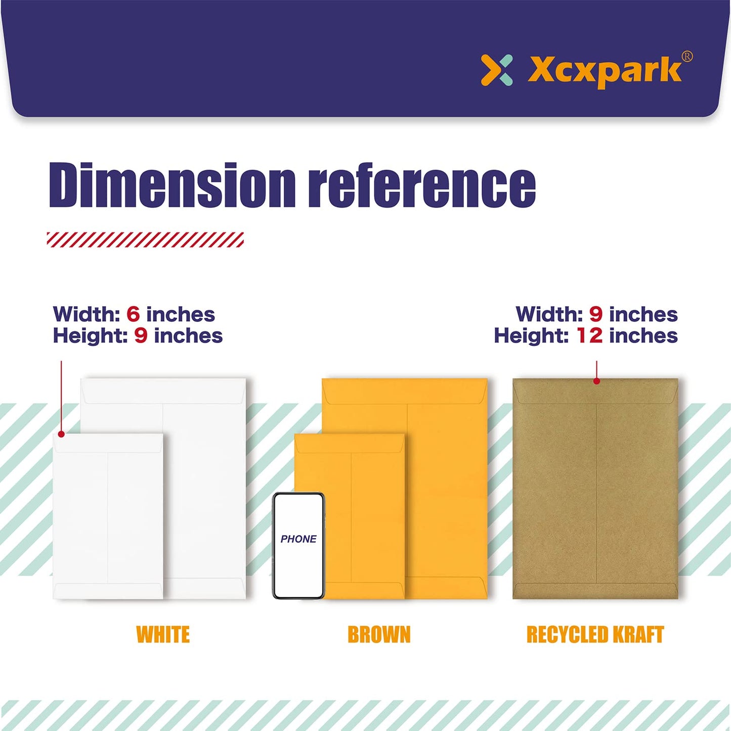 Xxcxpark 250 PCS 9x12 inches Security Catalog Envelopes Printable Self Seal Envelopes, Anti Tear brown Kraft Envelopes for Invitation Cards, Pictures, Photos, Documents