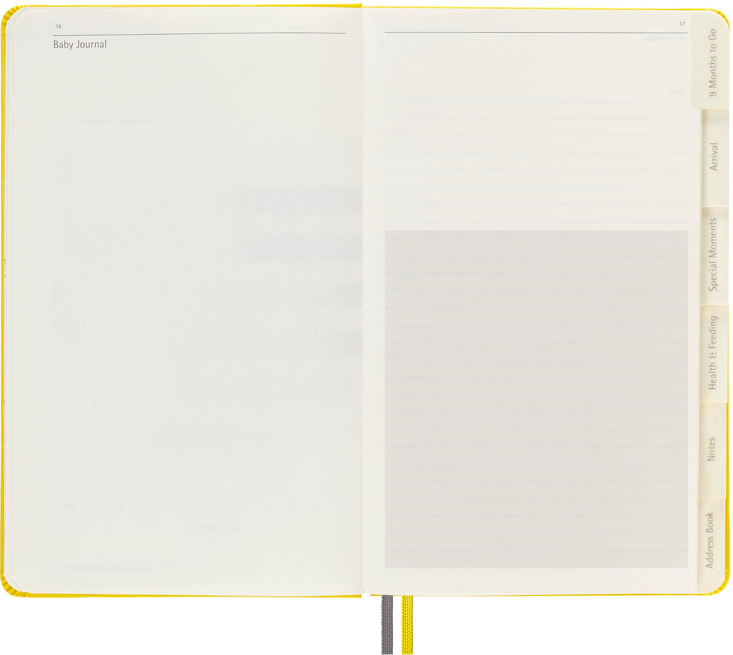 Moleskine Passion Journal, Baby, Hard Cover, Large (5" x 8.25") Yellow, 400 Pages
