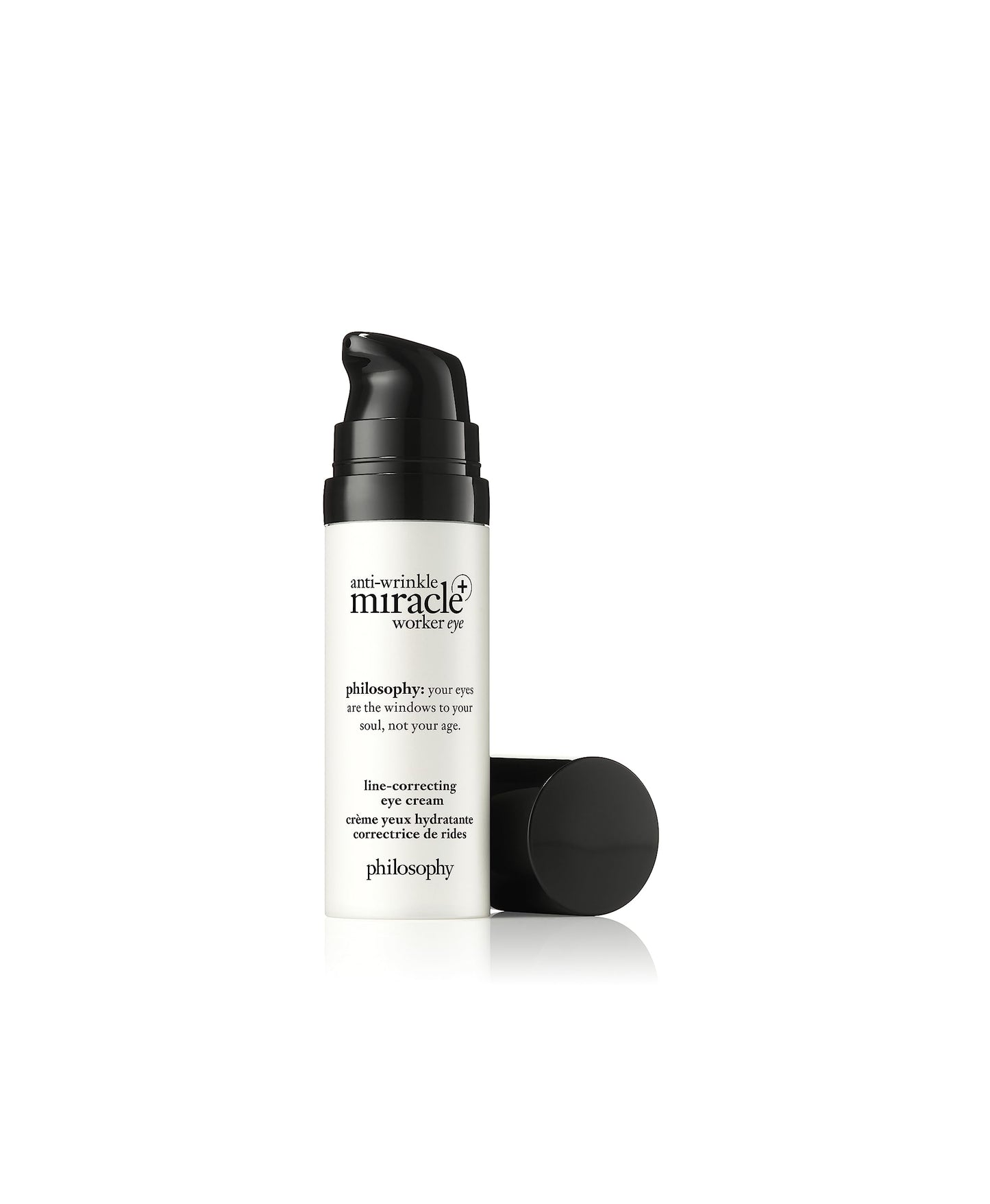 philosophy anti-wrinkle miracle worker line-correcting eye cream - with vitamin C & coconut oil - smoothes the skin around eyes & reduces dark circles - 0.5 fl oz