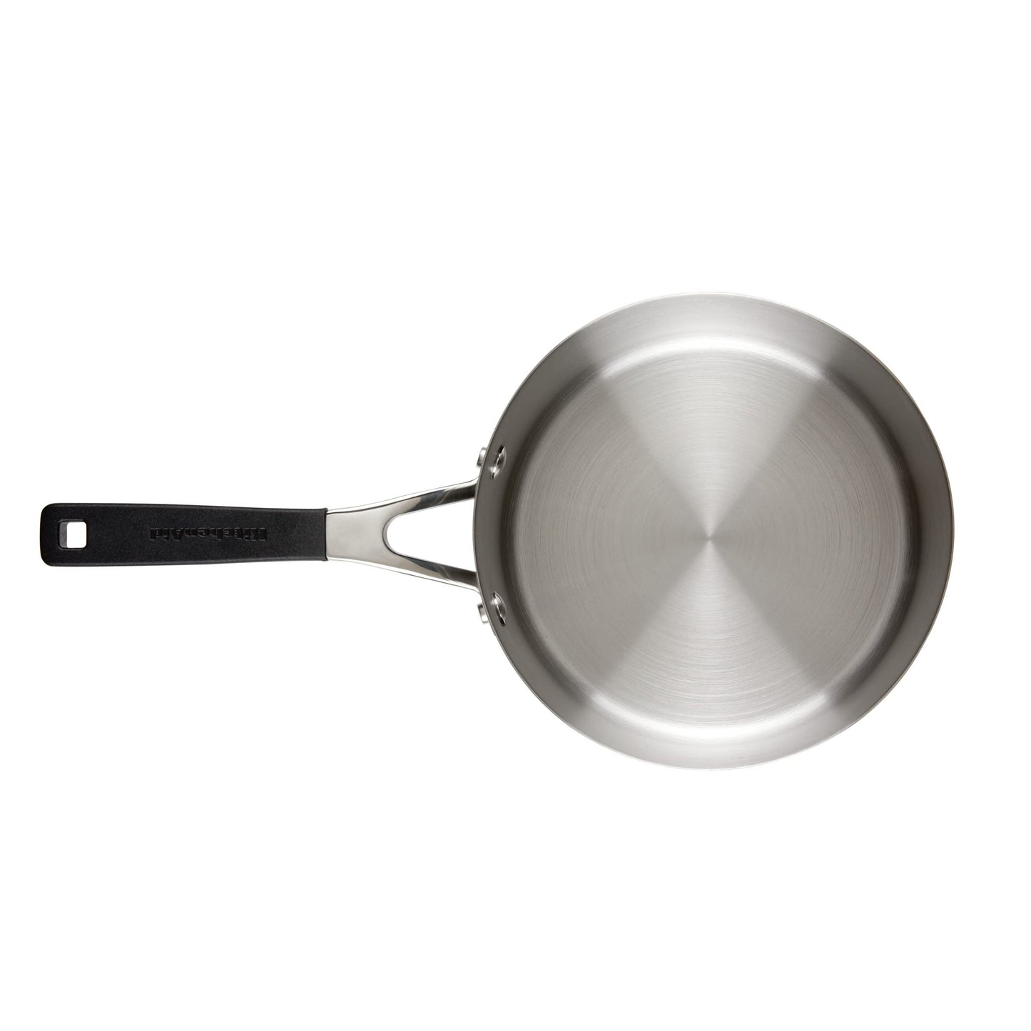 KitchenAid 3 Quart Saucepan with Lid, Brushed Stainless Steel Induction Saucepan