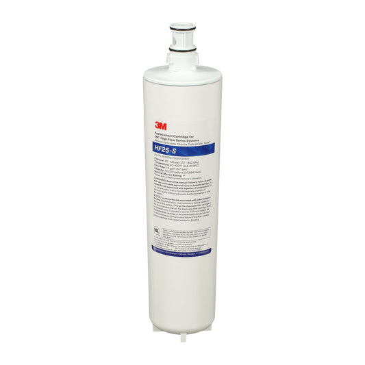 3M HF25-S High Flow Series 3M Genuine Replacement Filter Cartridge for ICE125-S Water Filter System, Reduces Chlorine, Taste and Odor, Scale, and Particulate 1 Micron, 1.5 gpm, 5615203