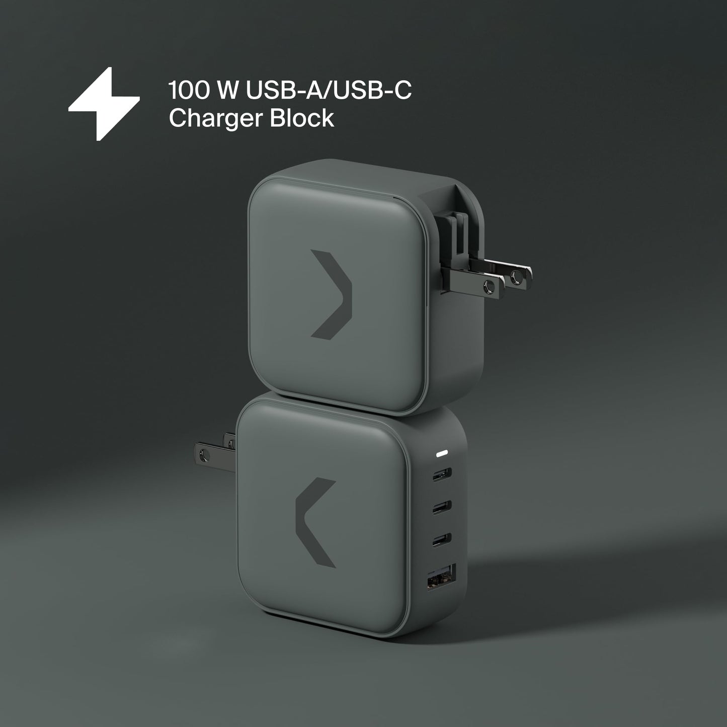 Clemm Core 100W GaN USB-C Charger, 4-Port Fast Charging Adapter with PPS, 3 USB-C & 1 USB-A for MacBook Pro, iPhone 16/15/14, iPad, Samsung Galaxy S24/S23 & More