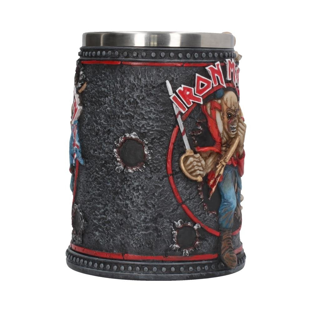 Nemesis Now Iron Maiden Eddie The Trooper Tankard Mug, Officially Licensed Rock Band Merchandise, High-Quality Resin, 14cm