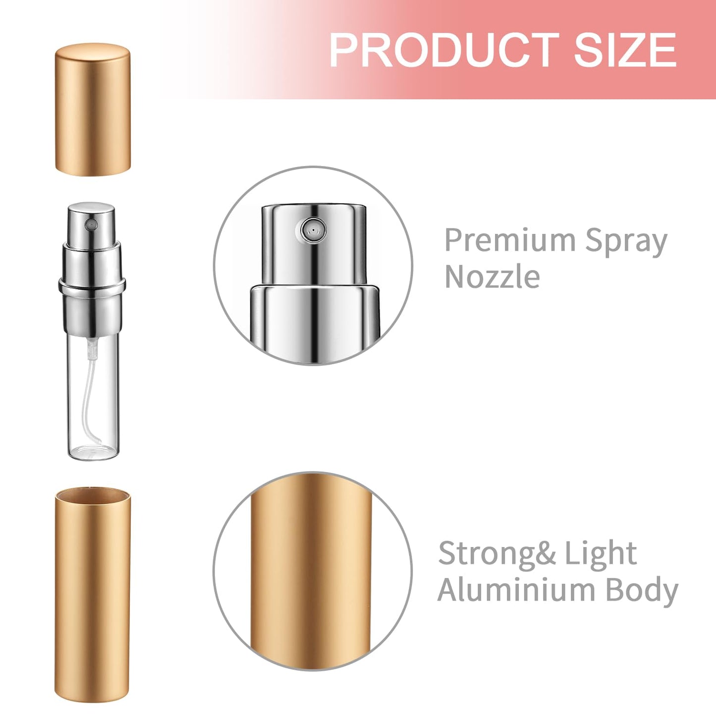 35 Pieces Refillable Perfume Atomizer Mini Refillable Spray Bottle Portable Perfume Bottle with 35 Pieces Refill Dispenser Pump Transfer Tool for Outgoing (10 ml)