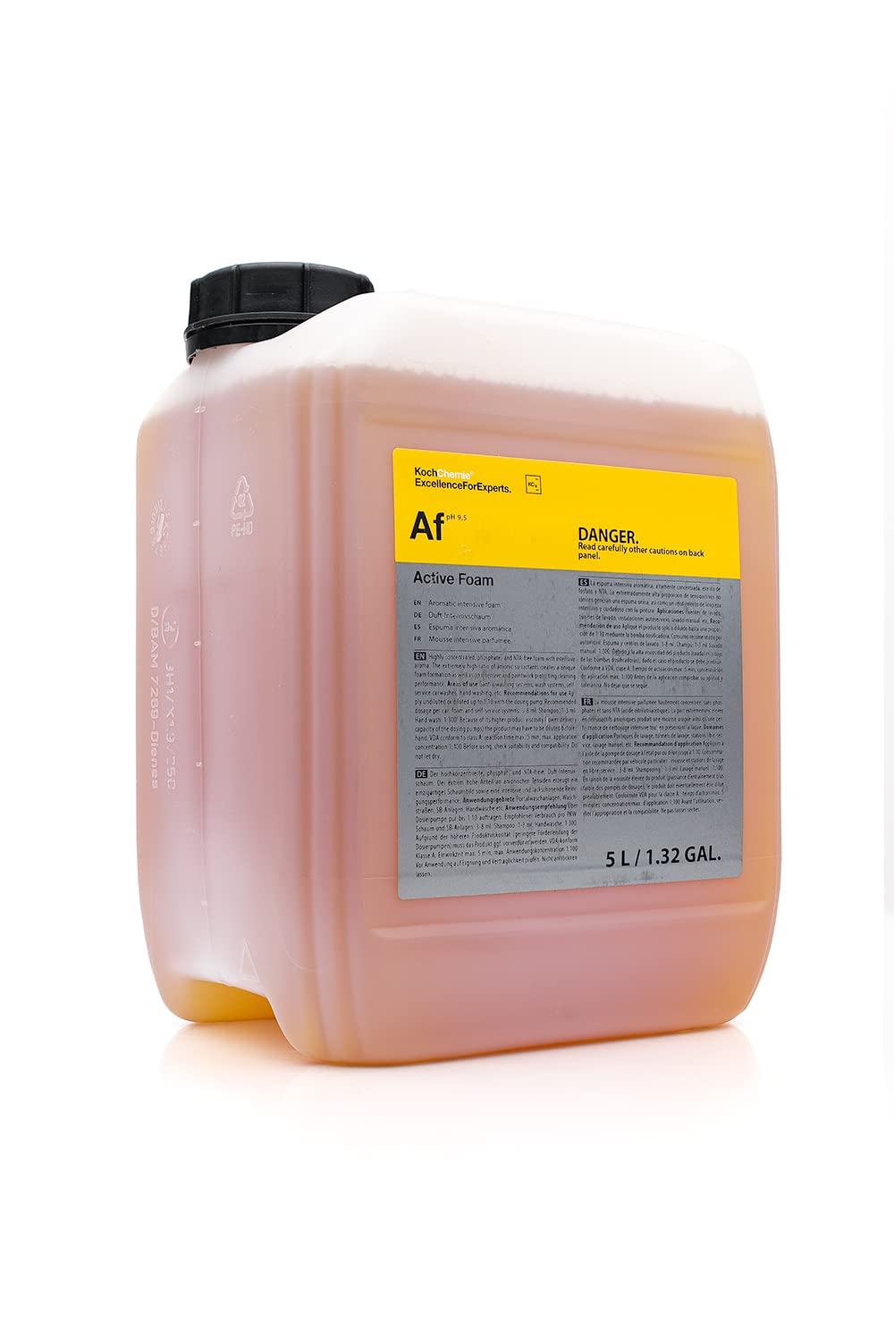 KOCHCHEMIE - Active Foam - Phosphate and NTA Free, Paintwork Protective, Unique Foam Formulation, Long Lasting Sandalwood Aroma (5 Liters)