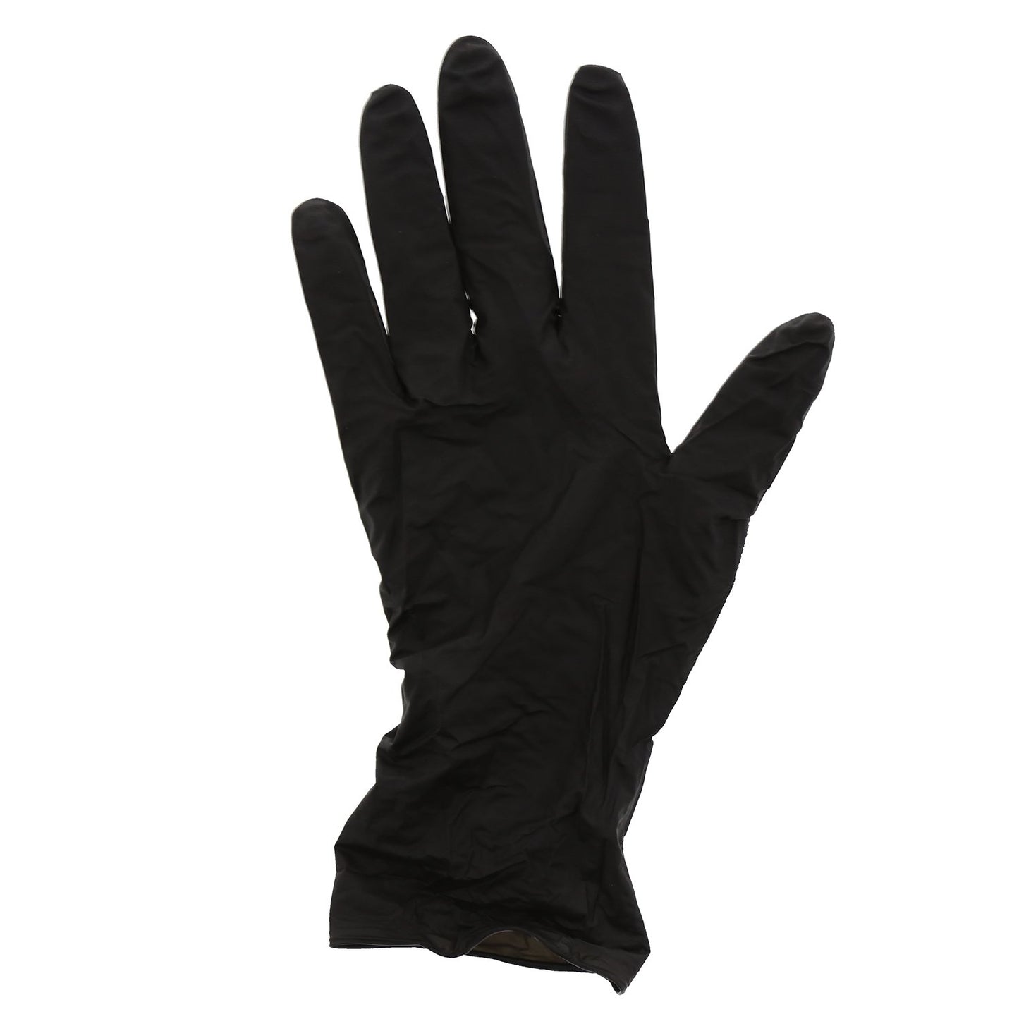 AmerCareRoyal Black Widow Nitrile Latex Free Disposable Gloves - Powder-Free, Exam Grade Gloves with Textured Grip - Large, Black, Case of 1000