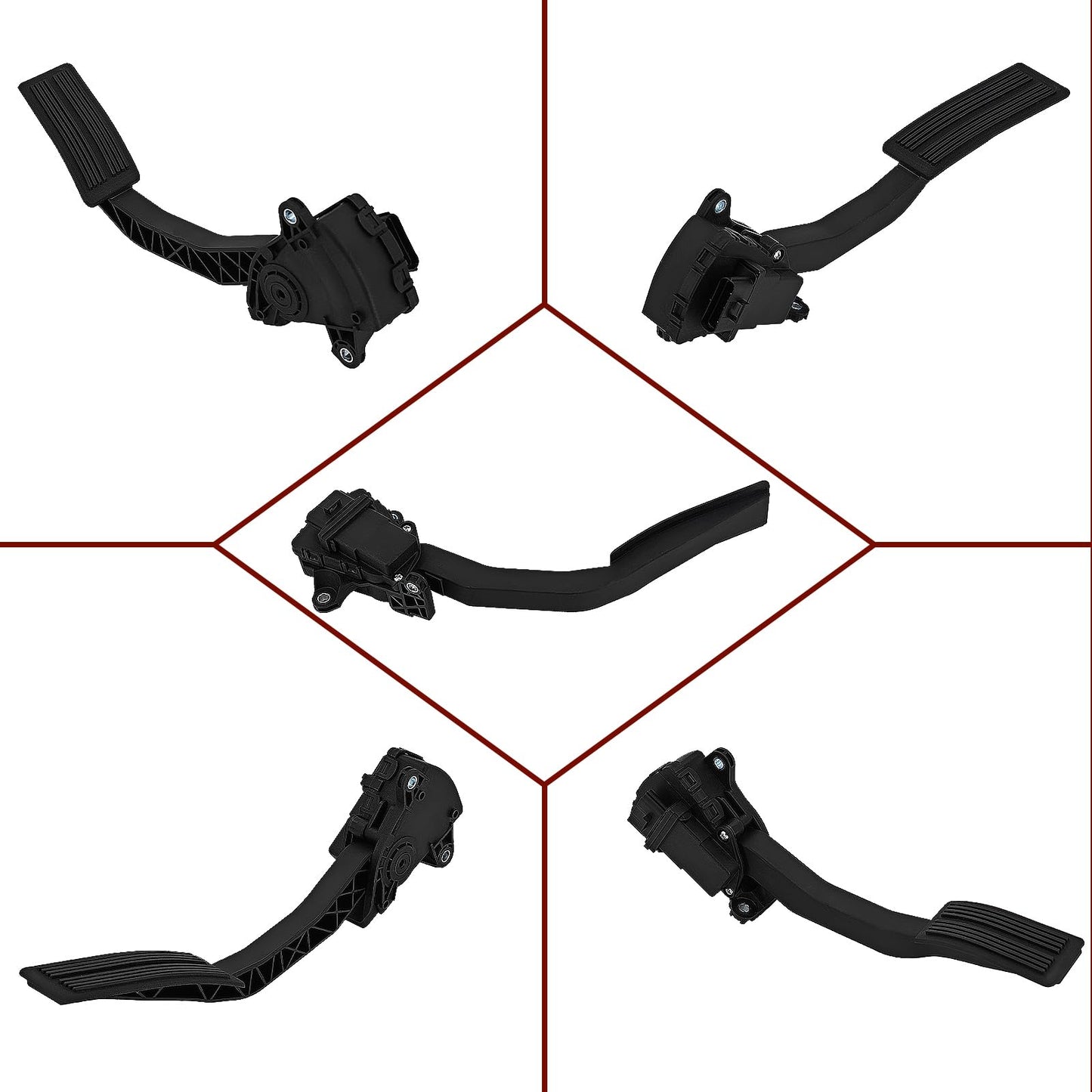 53032753AC Accelerator Pedal Sensor, New Fits for 2005-2006 Dodge Ram 1500/ Ram 2500/ Ram 3500, Throttle Pedal Position Sensor Interchange with 53032753AB 53032794AB 53032753AA APS312 PC-670711
