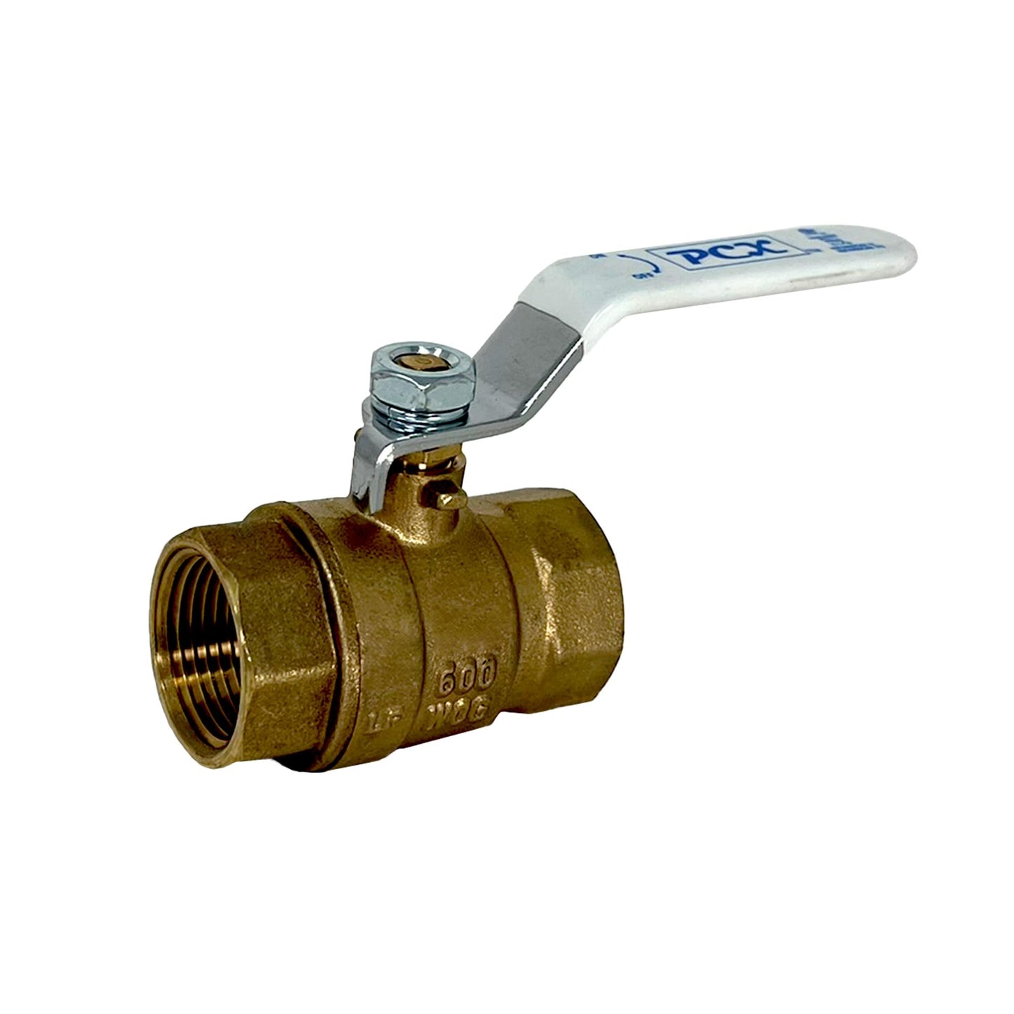 PROCURU 10-Pack 1/2-Inch FIP Female NPT Threaded (FxF) Heavy Duty Brass Ball Valve, Full Port, 600 WOG, Certified Safe (3BT050-10P)