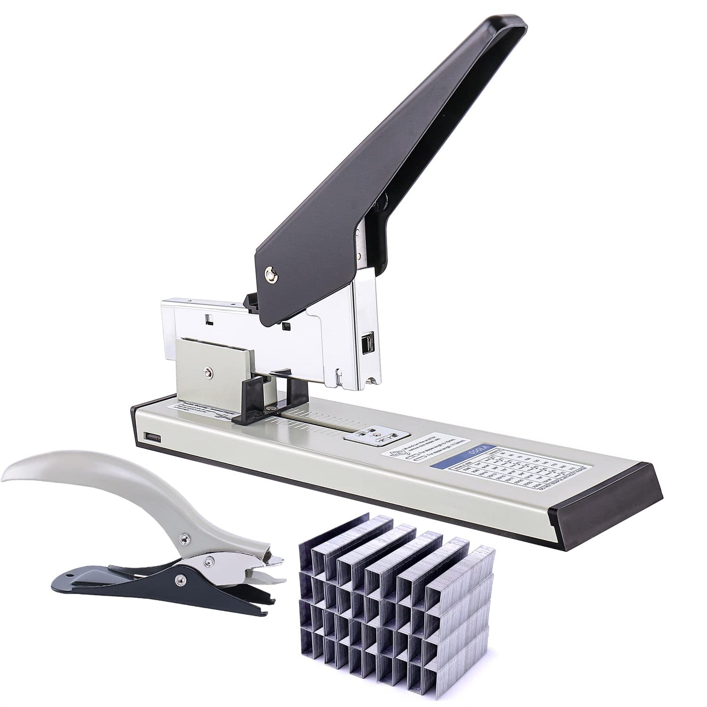 Heavy Duty Stapler,240 Sheet Capacity Office Stapler,Nextlifei Effortless Desk Stapler with 4000 Heavy Duty Staples,Large Stapler for Binding Documents,Leathers,Professional Staple Remover Included