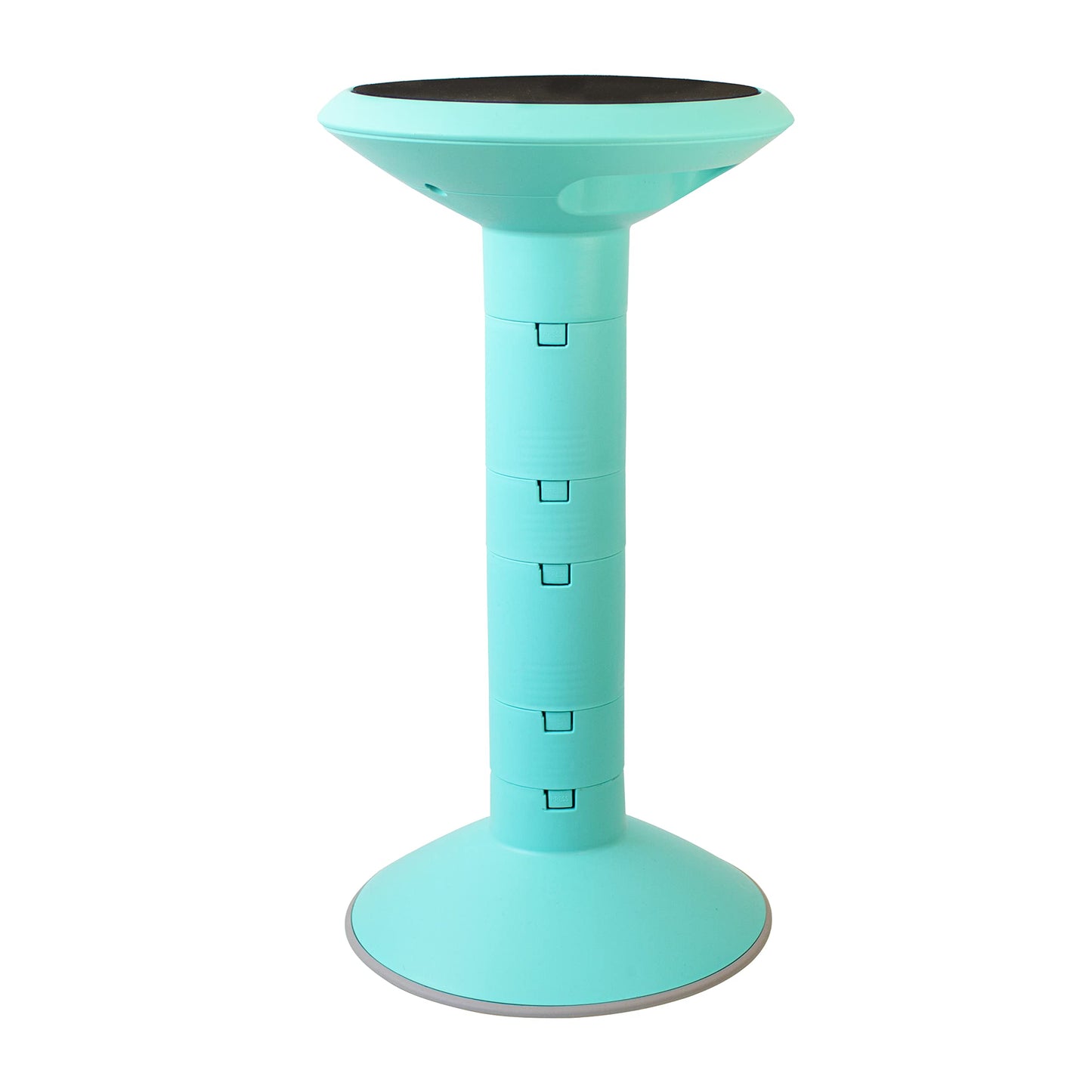Storex Active Tilt Stool – Ergonomic Seating for Flexible Office Space and Standing Desks, Adjustable 12-24 Inch Height, Teal (00325U01C)