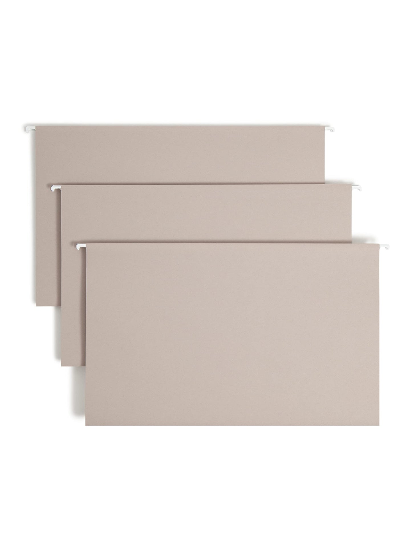 Smead TUFF® Heavy Duty Hanging File Folder with Easy Slide Tab,1/3-Cut Sliding Tab, 7 Times Stronger Than Standard Hanging Folders, Legal Size, Steel Gray, 18 per Box (64093)