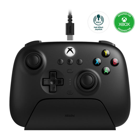 8Bitdo Ultimate 3-mode Controller for Xbox, Hall Effect Joysticks, Pro Back Paddle Buttons, Wired for Xbox Series X|S and Xbox One, Wireless for Apple, Windows and Android -Officially Licensed(Black)