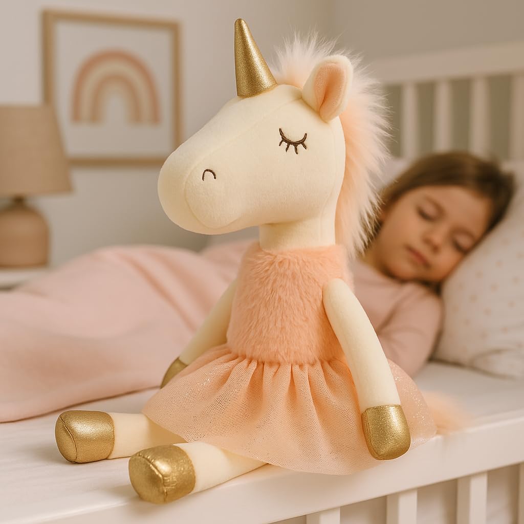 Laila and Lainey Plush Ballerina Unicorn - Soft Stuffed Animal for Girls