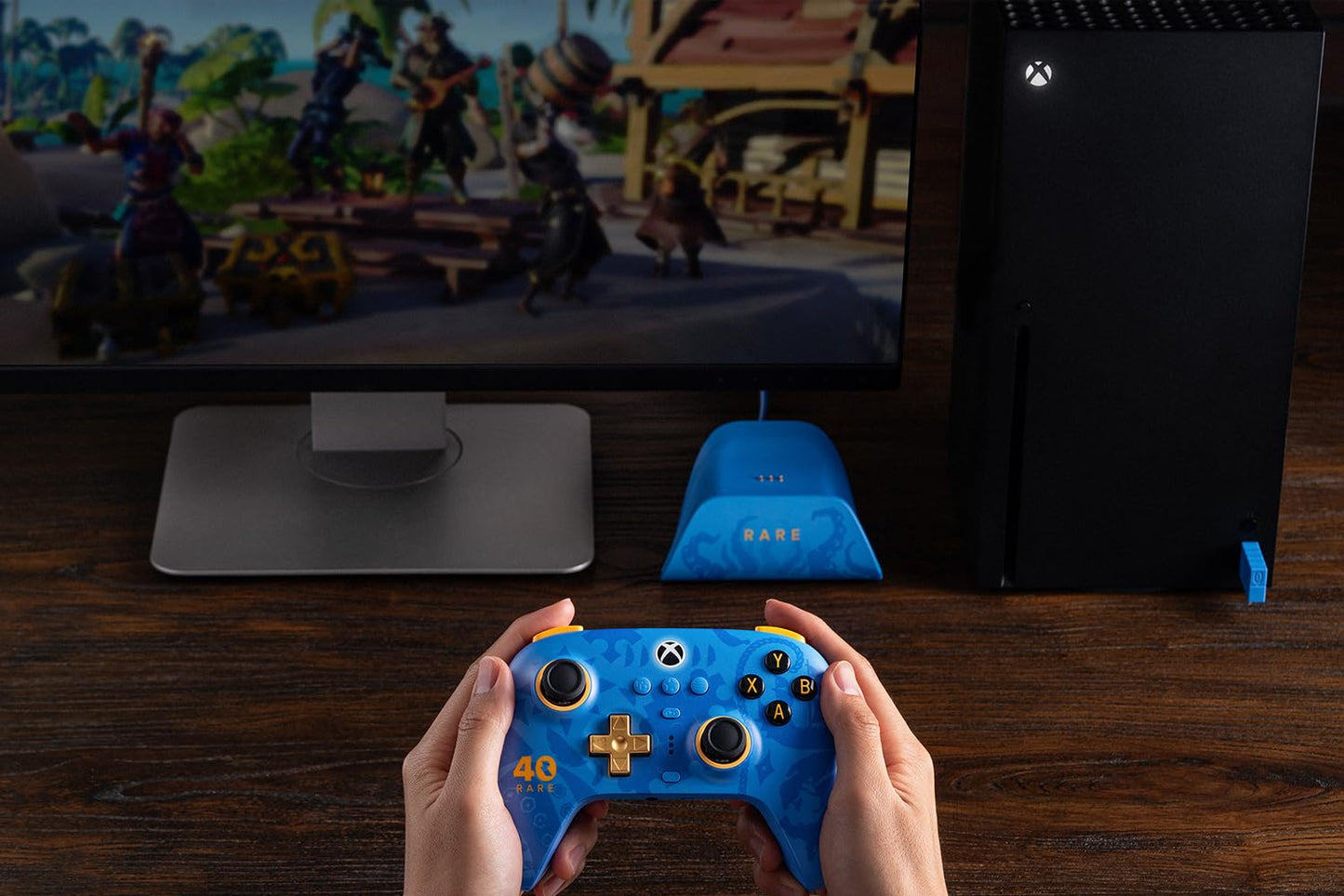 8BitDo Ultimate 3-mode Wireless Controller for Xbox, Hall Effect Joysticks, Pro Back Buttons, Compatibility with Xbox Series X|S & Xbox One, Apple, Windows PC & Android - Rare 40th Anniversary Edition
